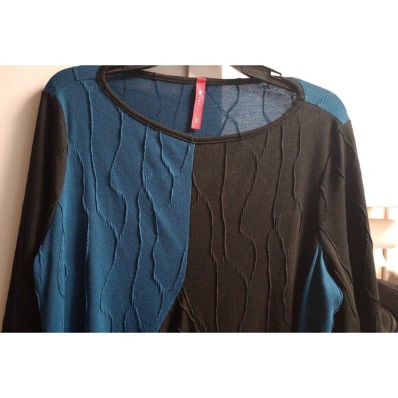 IC by Connie K Made in USA Artsy Lagenlook Tunic Top, Size Large - Picture 3 of 12